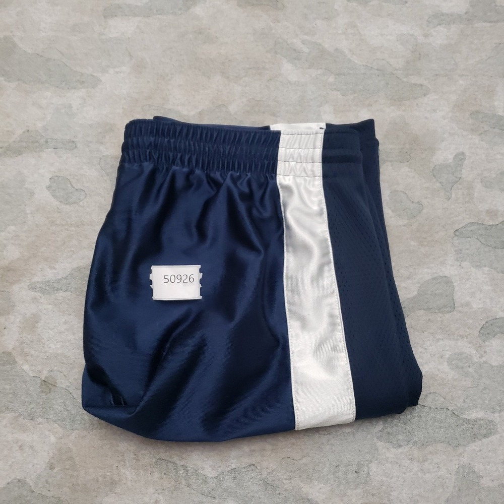 Vintage Nike Shorts Mens Large Blue Drawstring Dazzle Embroidered Logo Gym - Picture 12 of 12
